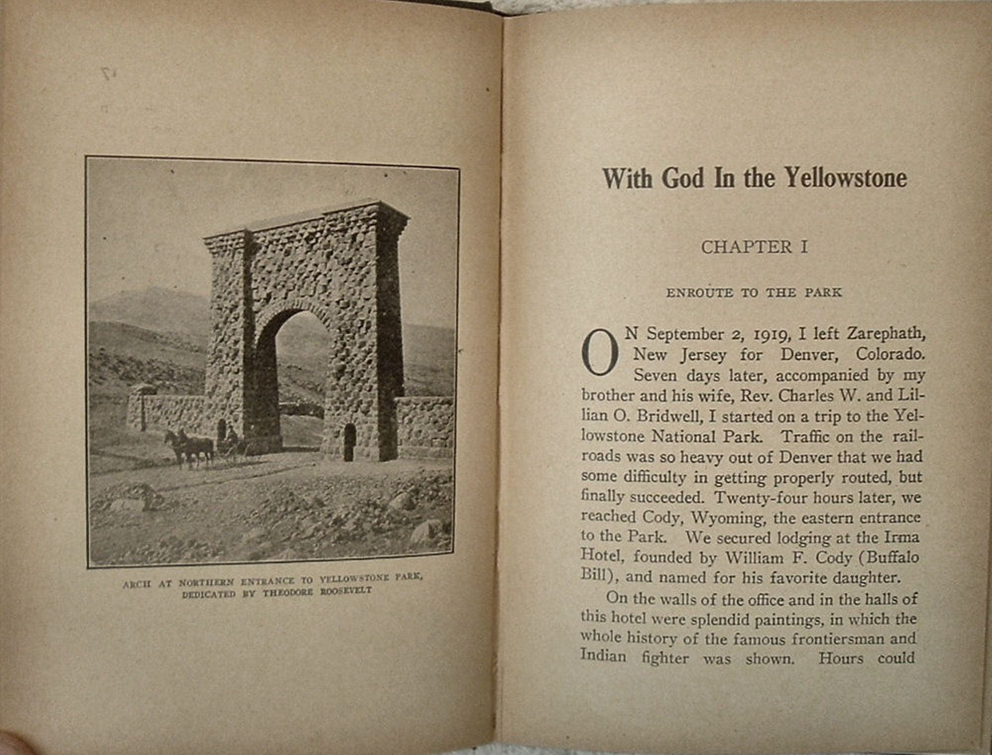 With God In The Yellowstone by Alma White First Edition Illustrated 1920
