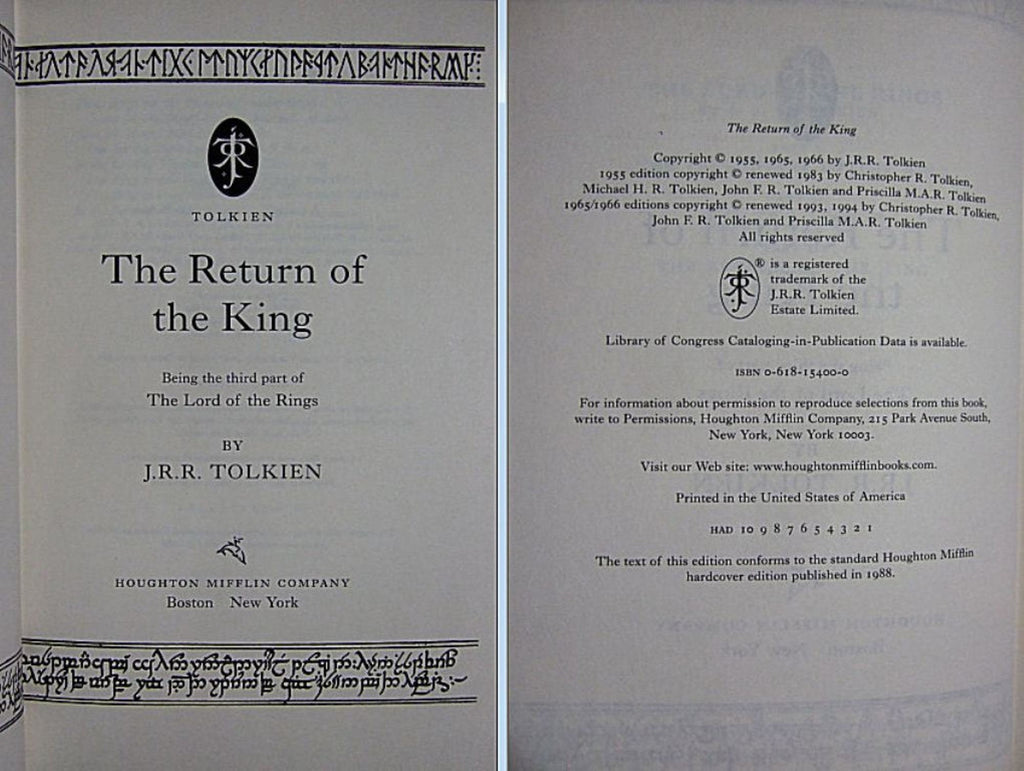 The Lord of the Rings 3-Volume Set: Movie Edition with Slipcase New