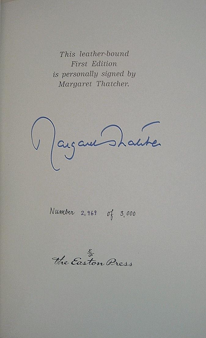 The PATH To POWER by Margaret Thatcher Easton Press Leather Signed 1 of 3000