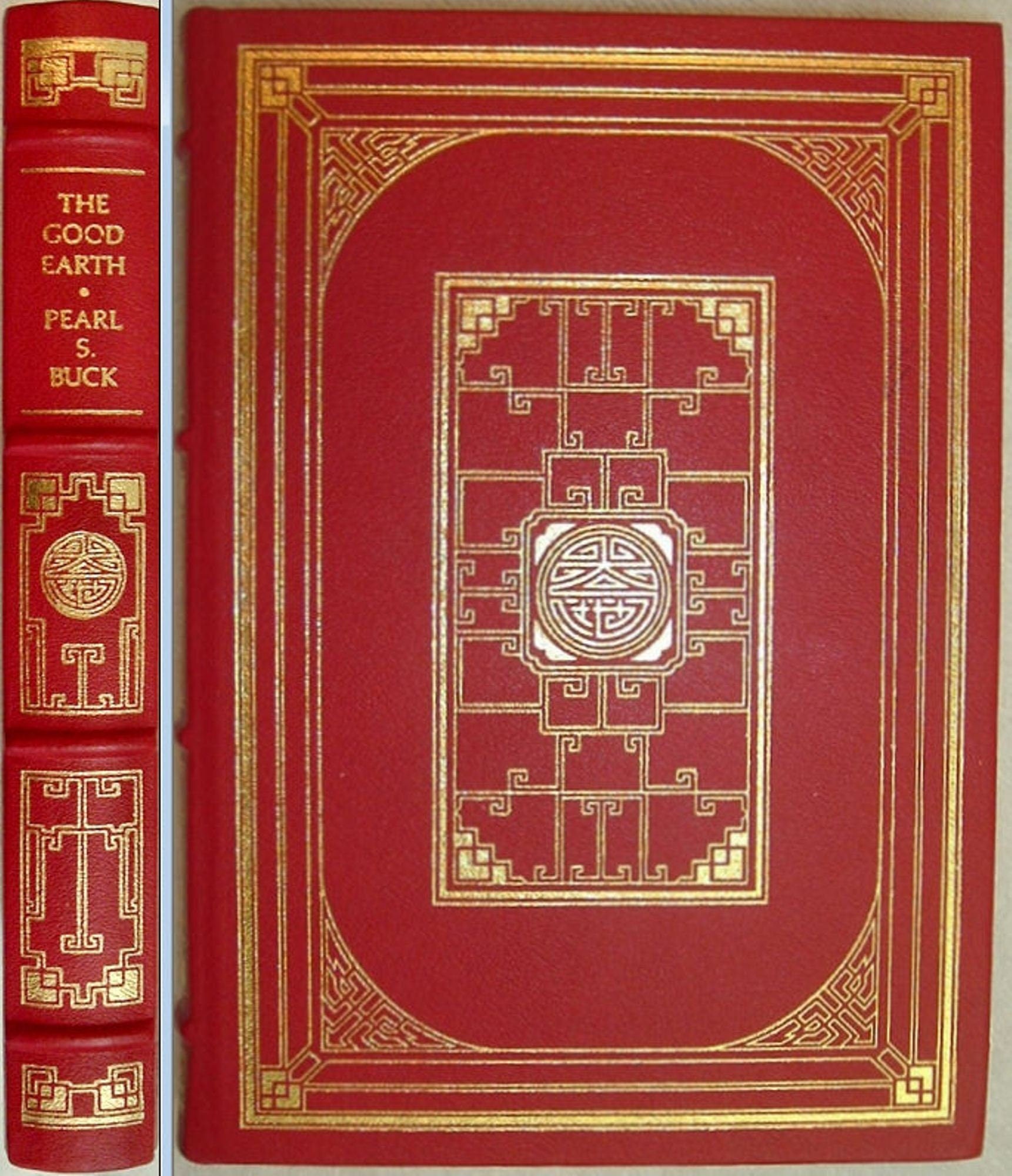 THE GOOD EARTH by Pearl Buck Franklin Library Leather Illustrated 1983