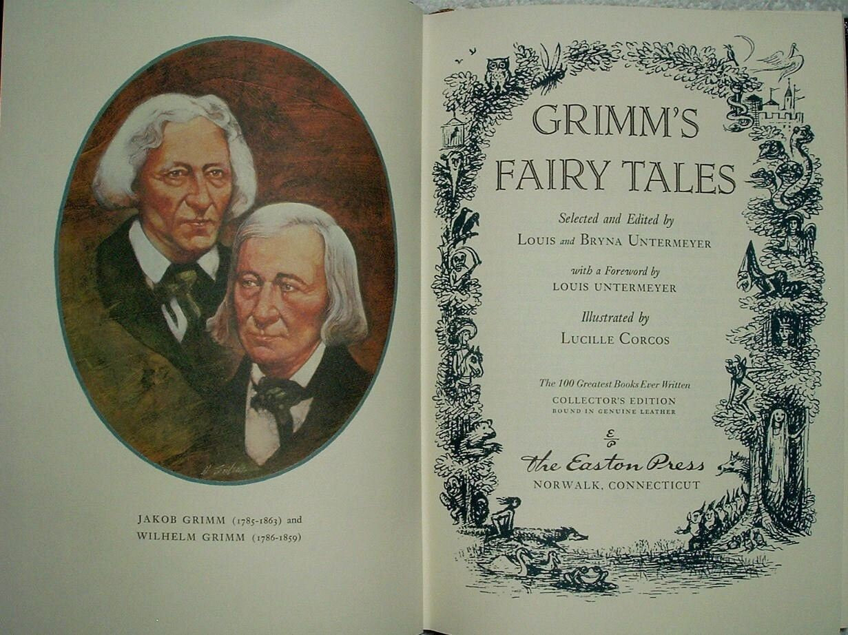 GRIMM'S FAIRY TALES by Jakob & Wilhelm Grimm Easton Press Leather 1980