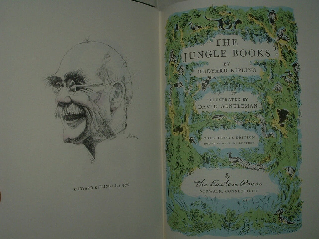 The JUNGLE BOOKS by Rudyard Kipling Easton Press Leather 1980