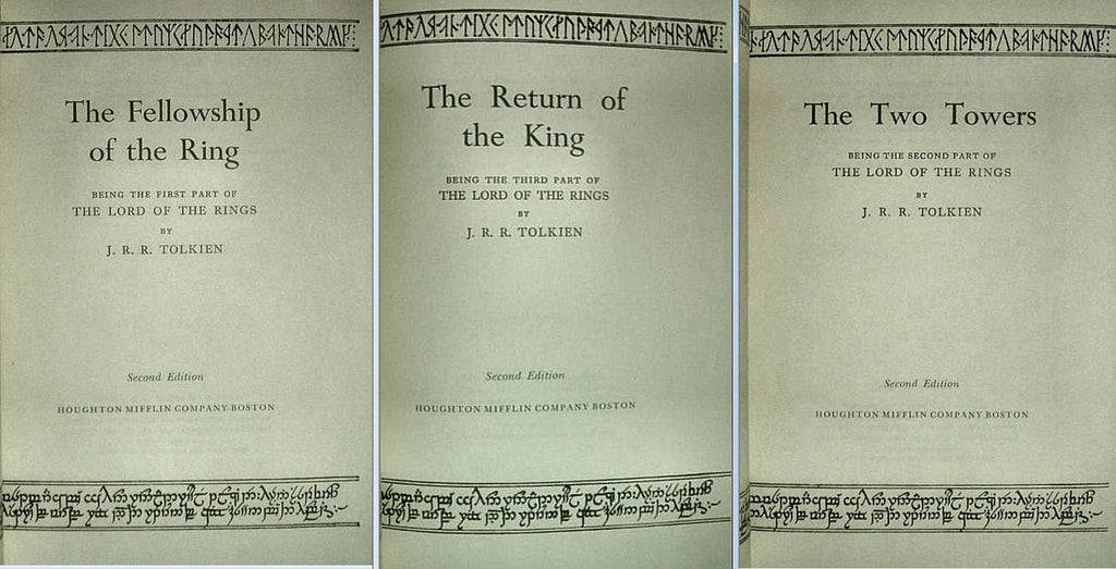 The Lord of the Rings by J.R.R. Tolkien 3 Volume Set with Slip Case 1965 Edition