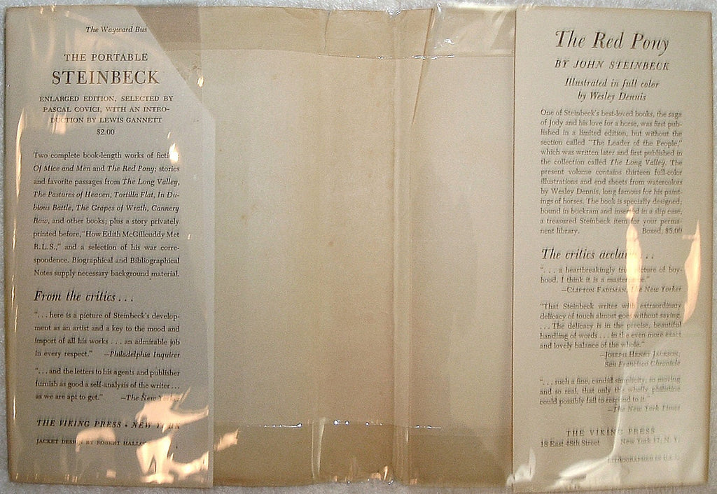 THE WAYWARD BUS by John Steinbeck Viking Press First Edition 1947
