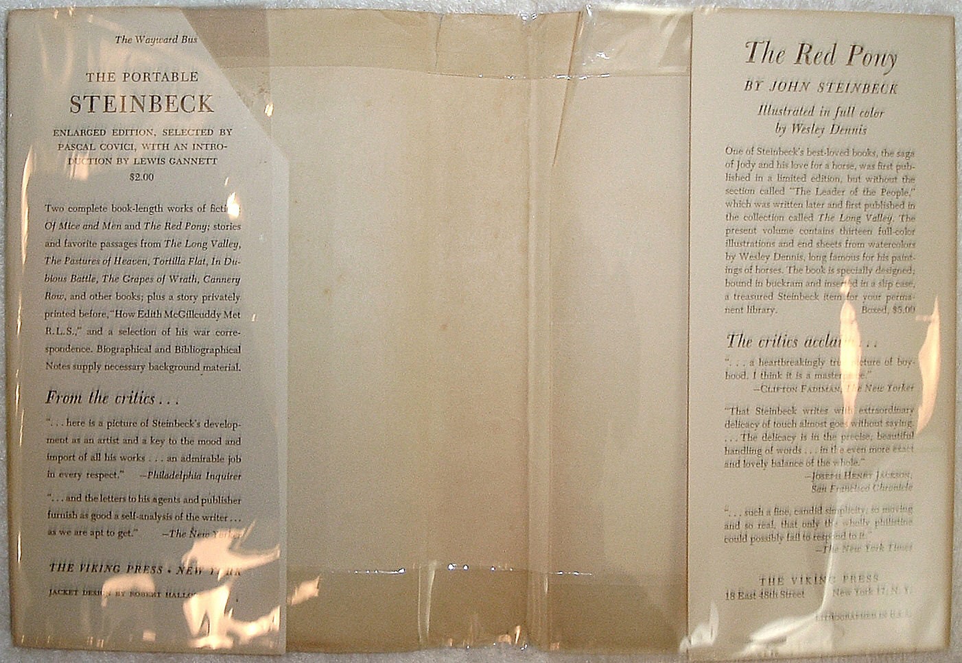 THE WAYWARD BUS by John Steinbeck Viking Press First Edition 1947