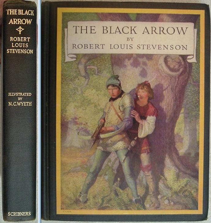 The BLACK ARROW by Robert Louis Stevenson Illus by NC Wyeth 1926