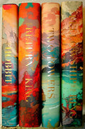 The LORD Of The RINGS Trilogy and The Hobbit by JRR Tolkien with New Custom Dust Jackets