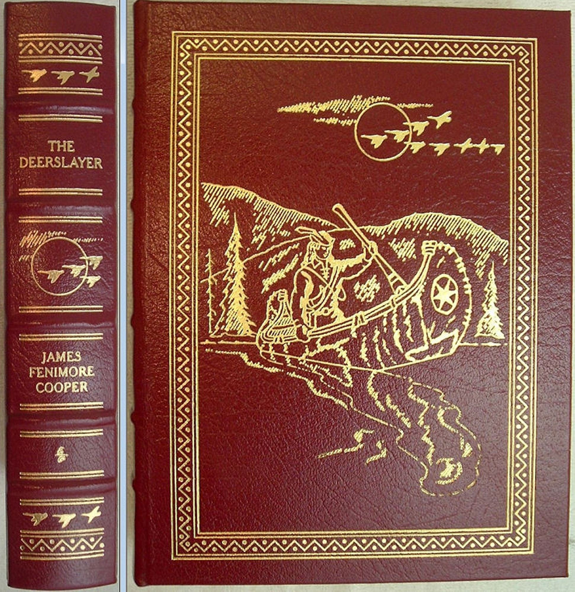 THE DEERSLAYER by James Fenimore Cooper Easton Press Leather NC Wyeth Illustrated 1998
