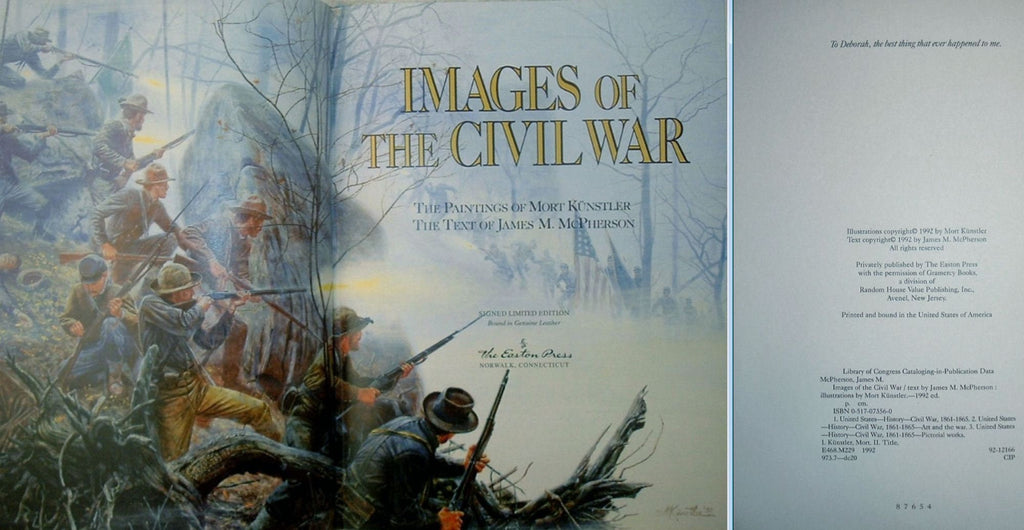 Images of The Civil War Easton Press Illustrated and Signed by Artist Mort Kunstler 1992