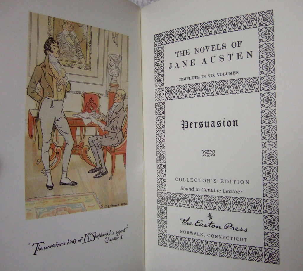 PERSUASION by Jane Austen Easton Press Leather Brand As New 1996