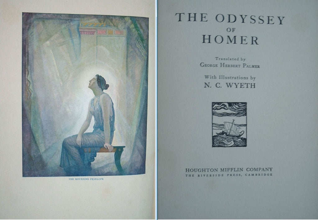 The Odyssey of Homer: 1929 First Edition, N.C. Wyeth Illustrations