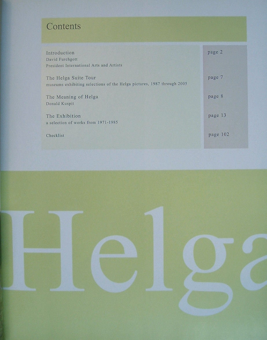Andrew Wyeth's Helga by Donald Kuspit Limited Edition As New 2004