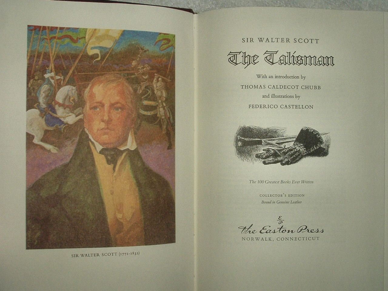 THE TALISMAN by Sir Walter Scott Easton Press Full Leather Like New