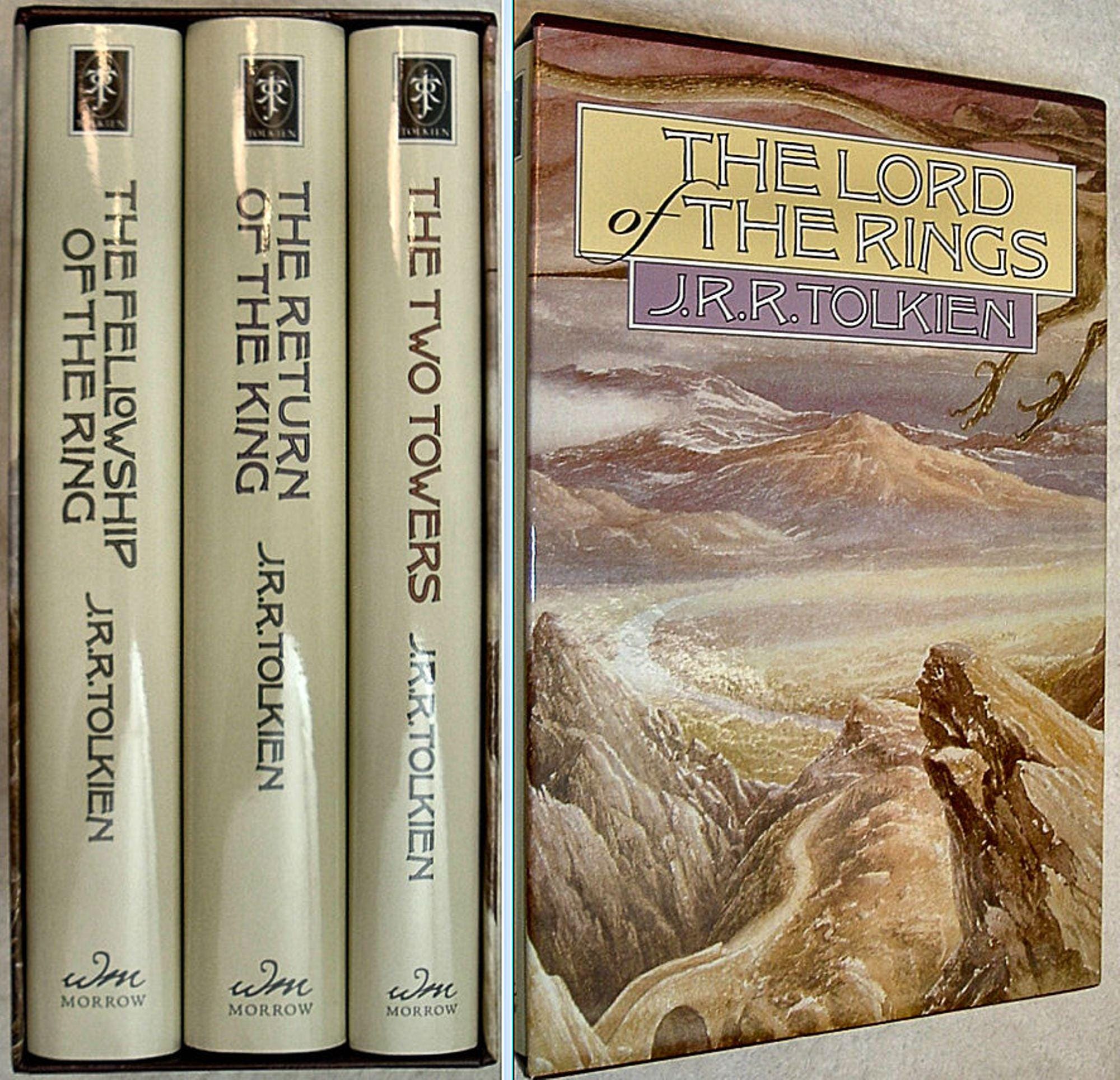 The LORD Of The RINGS 3 Volume Set by JRR Tolkien in Slipcase New Sealed