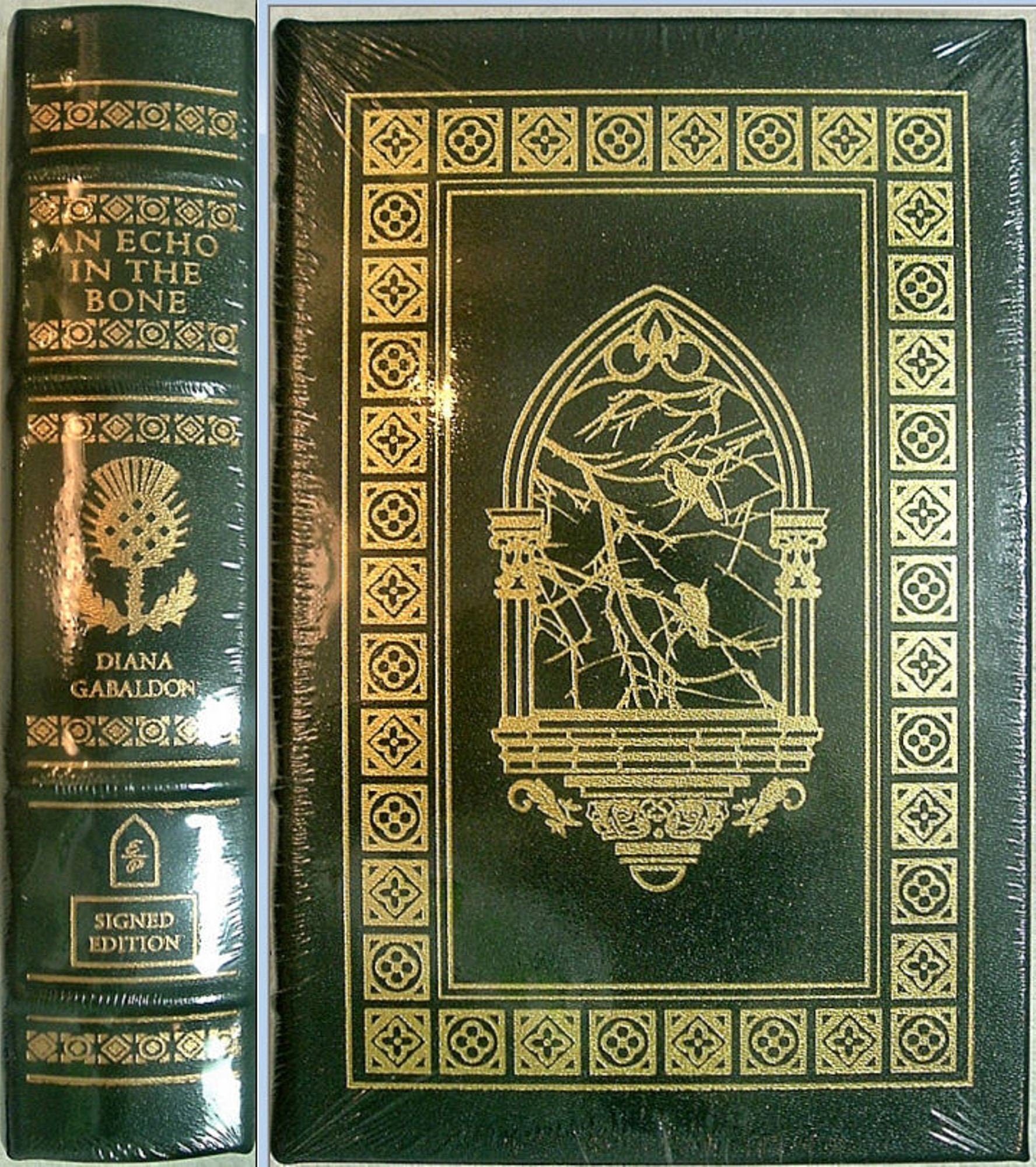 AN ECHO In The BONE by Diana Gabaldon Easton Press Leather Signed New Sealed