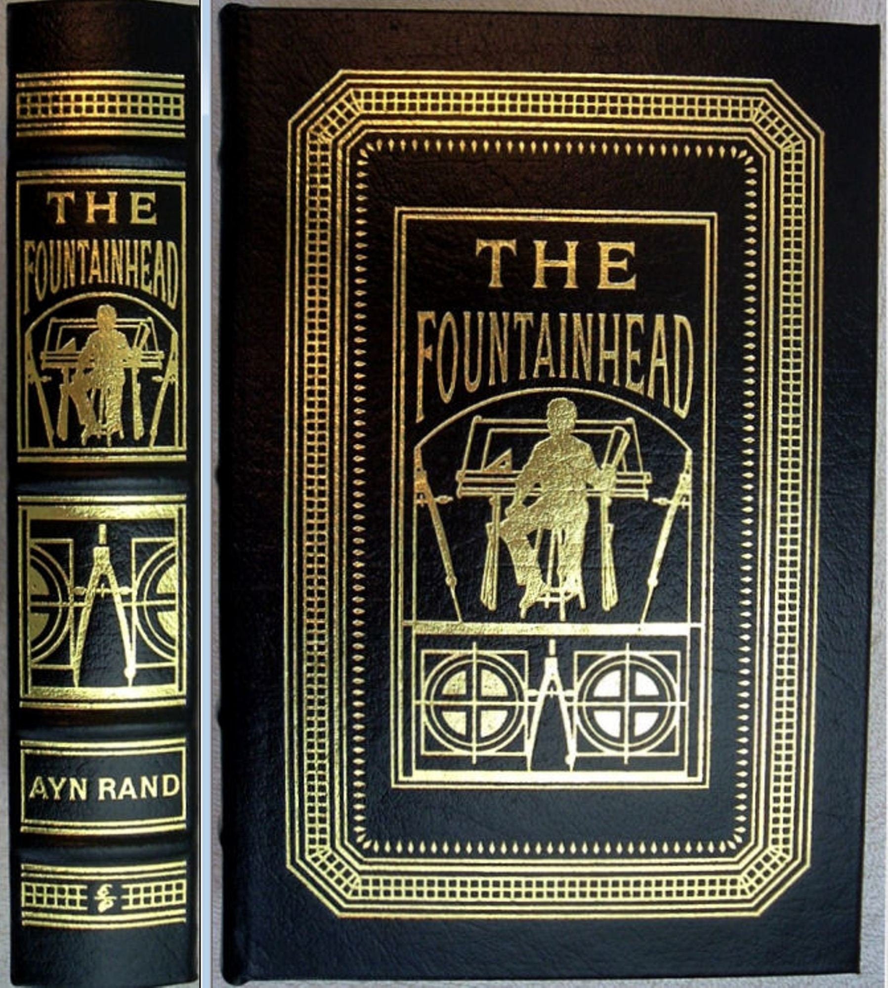 THE FOUNTAINHEAD by Ayn Rand Easton Press Genuine Leather Brand As New