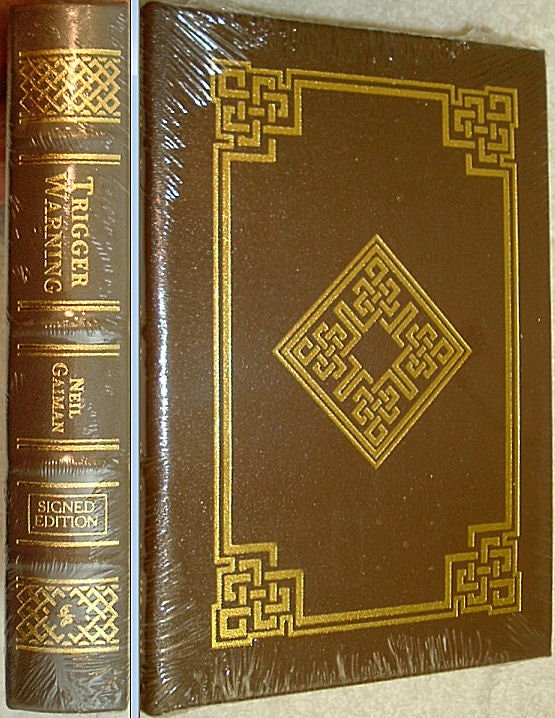 TRIGGER WARNING by Neil Gaiman Easton Press Signed by Author New In Box Sealed