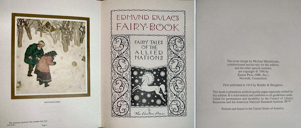 Edmund Dulac's Fairy Book Easton Press Leather 1996
