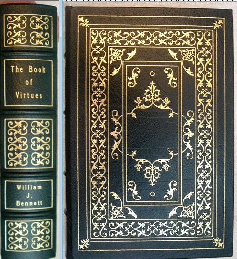 The Book of Virtues by William Bennett Easton Press As New 1993