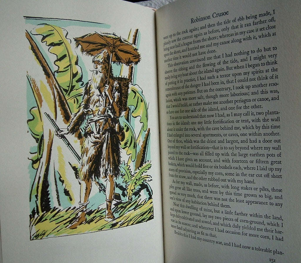 ROBINSON CRUSOE by Daniel Defoe Easton Press Genuine Leather As New 1976