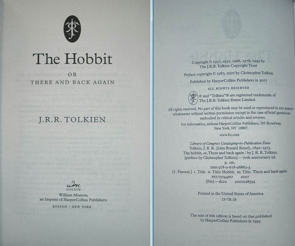 The LORD Of The RINGS Trilogy and The Hobbit by JRR Tolkien with New Custom Dust Jackets