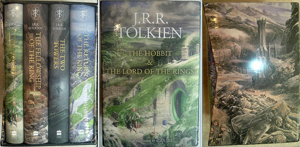 The HOBBIT & The LORD Of The Rings by JRR Tolkien 4 Vol Set illus by Alan Lee New Hardcovers