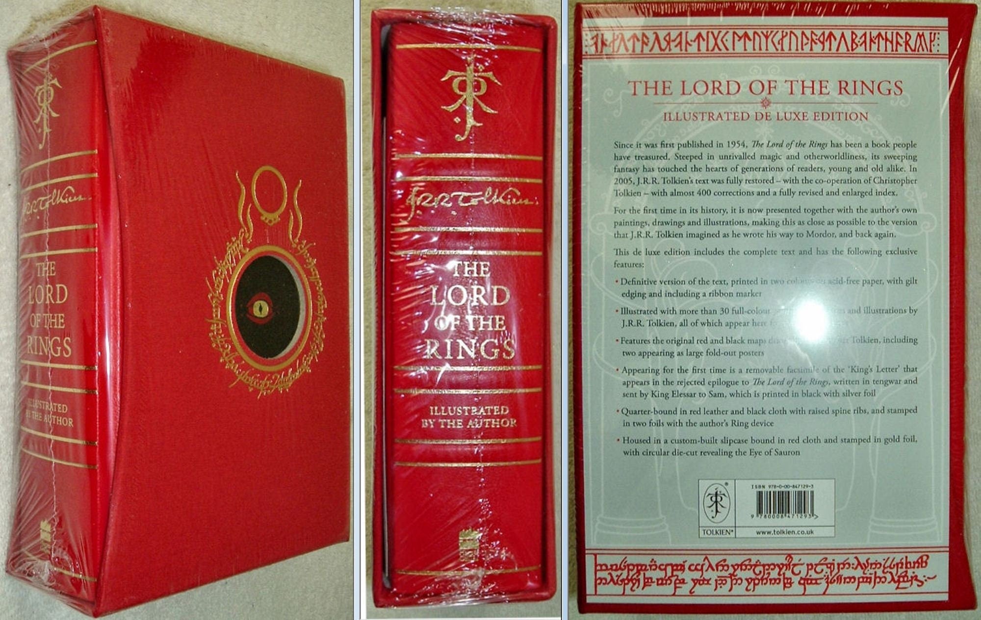 The LORD Of THE RINGS by J.R.R. Tolkien Illustrated Deluxe Edition New In Box