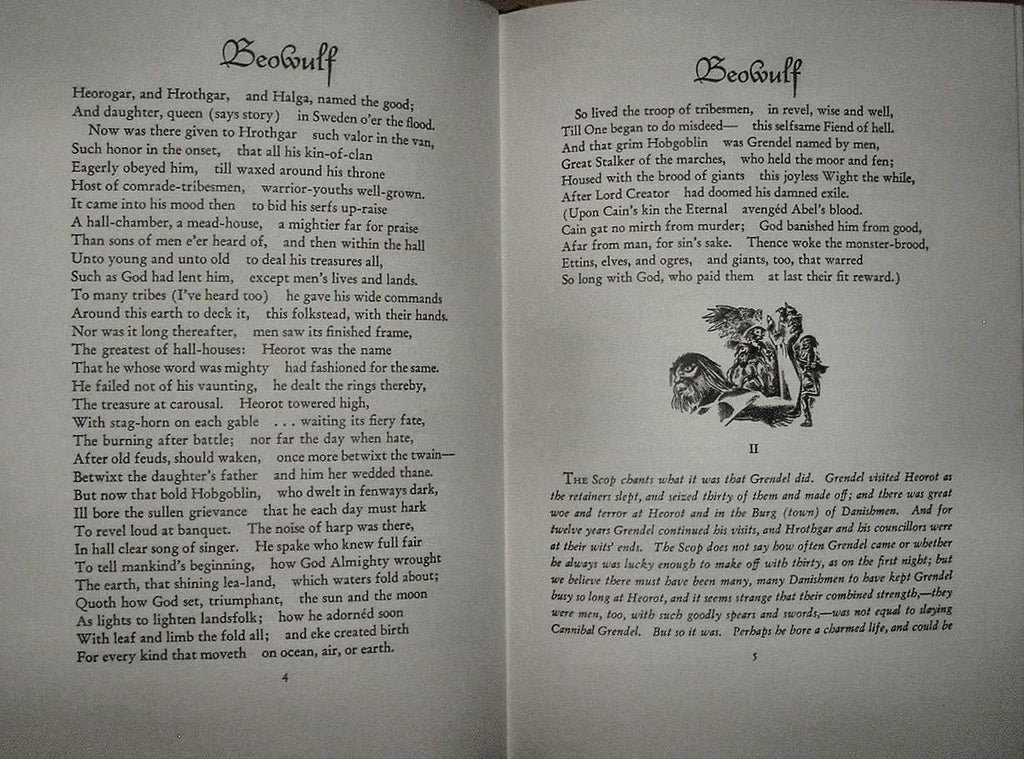 BEOWULF illustrated by Lynd Ward Easton Press New Sealed 2004