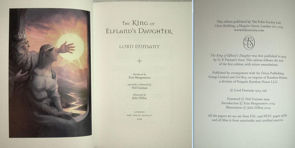 The King Of ELFLAND'S DAUGHTER by Lord Dunsany Folio Society Illustrated