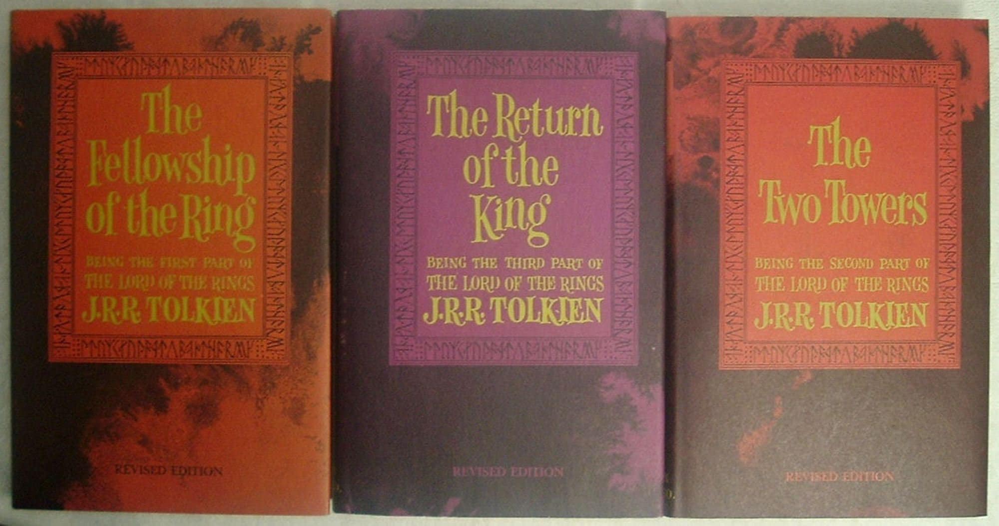 The Lord of the Rings by J.R.R. Tolkien 3 Volume Set with Slip Case 1965 Edition