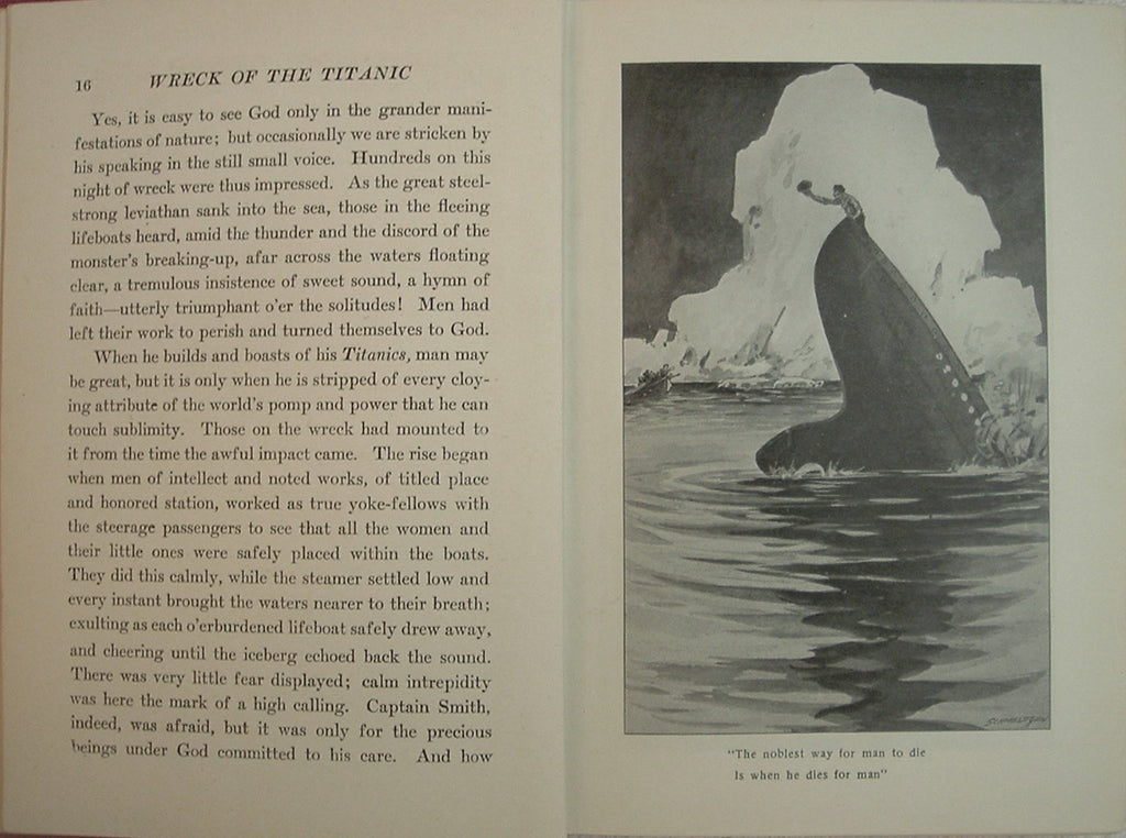 SINKING Of THE TITANIC Official Edition Actual Eyewitness Accounts First Edition 1912