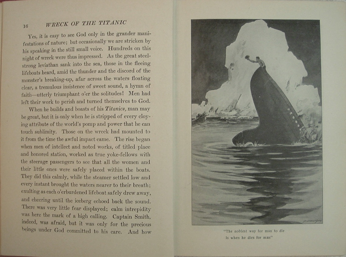 SINKING Of THE TITANIC Official Edition Actual Eyewitness Accounts First Edition 1912