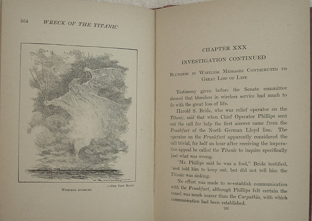 SINKING Of THE TITANIC Official Edition Actual Eyewitness Accounts First Edition 1912