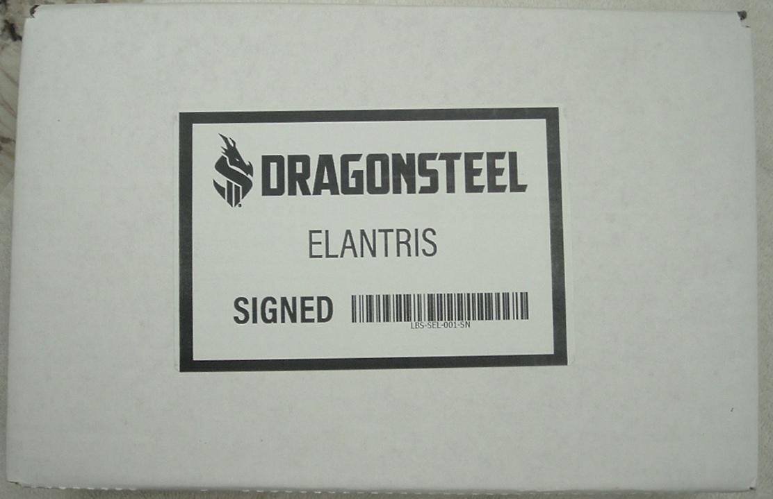 ELANTRIS by Brandon Sanderson Full Leather 10th Anniversary Edition Signed New Sealed In Box