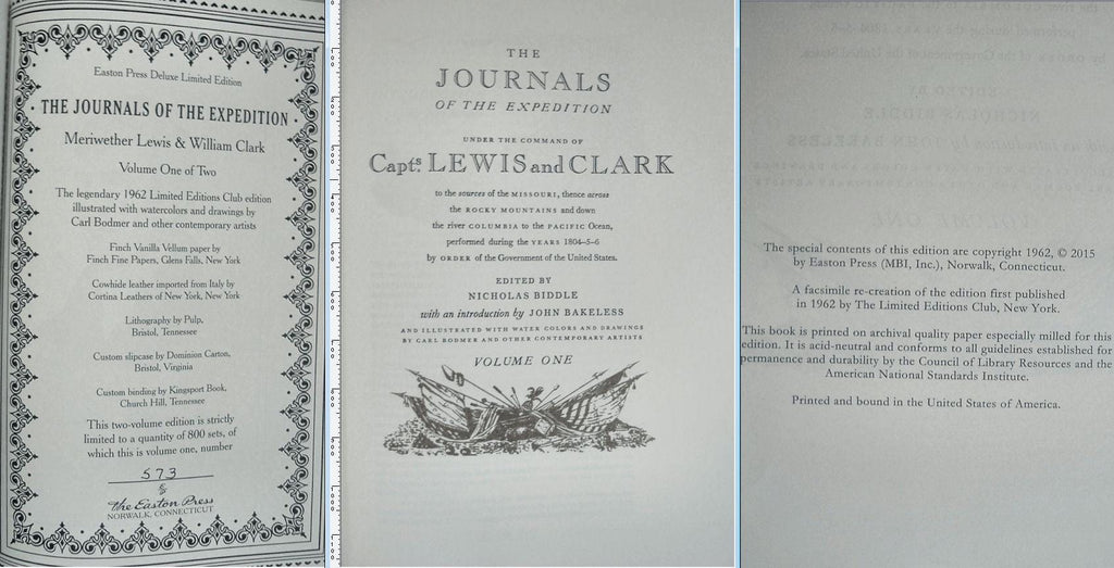 Lewis and Clark Expedition: Easton Press Leather Set, Limited Edition