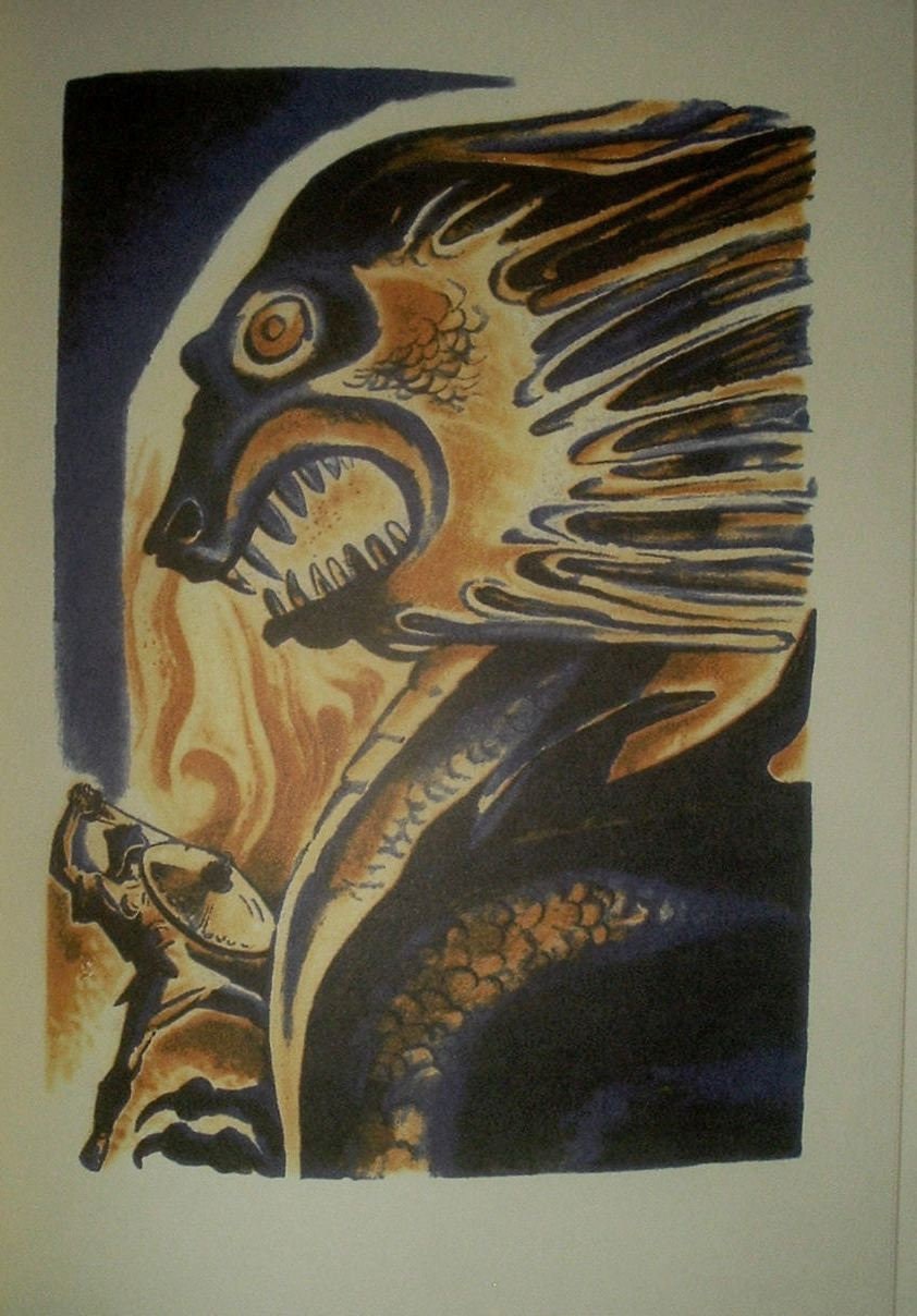 BEOWULF illustrated by Lynd Ward Easton Press As New 2004