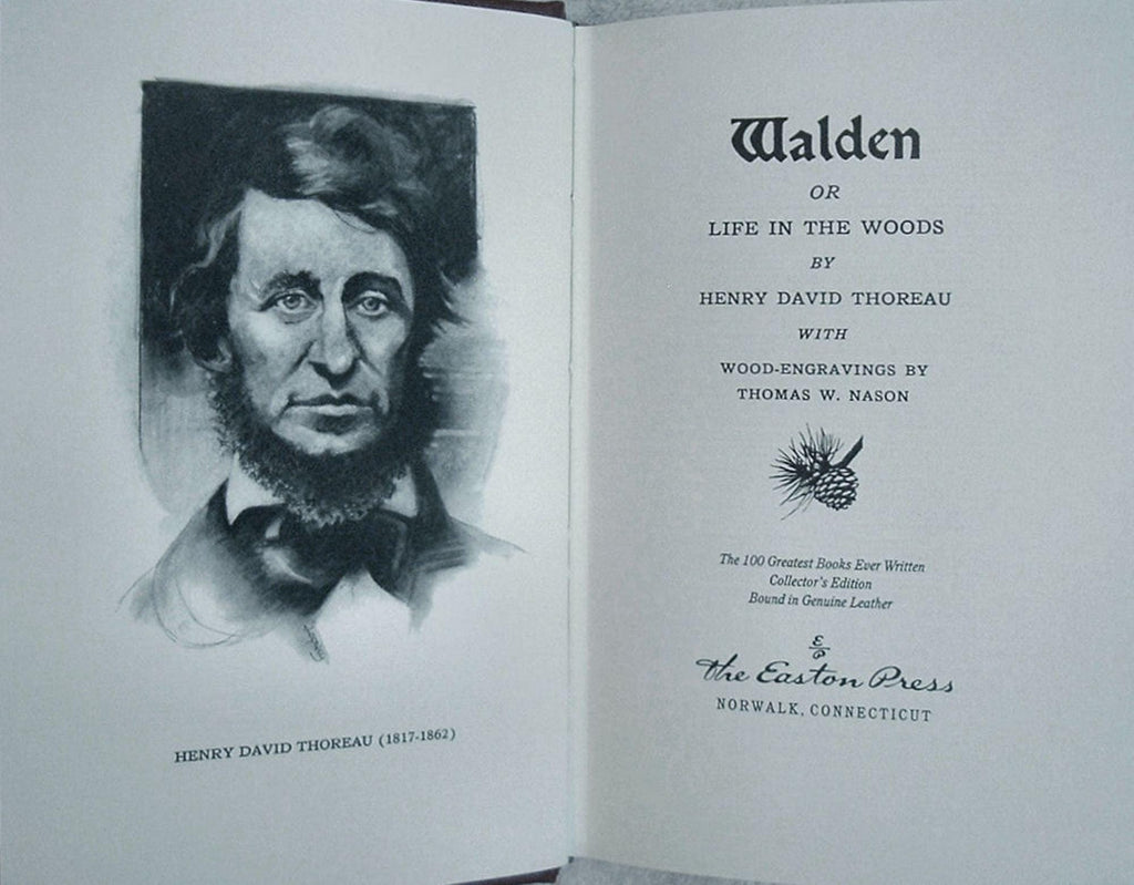 WALDEN by Henry David Thoreau Easton Press Leather As New 1981