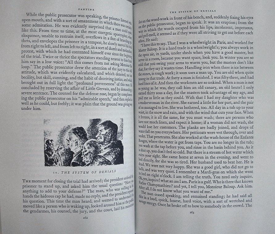 LES MISERABLES by Victor Hugo Easton Press Leather 2 Volume Set Famous Editions 1966