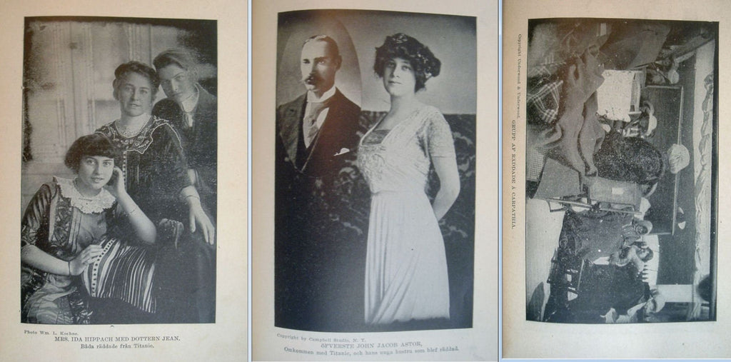 Berättelsen om vraket av Titanic - Minnesupplagan  på svenska 1912