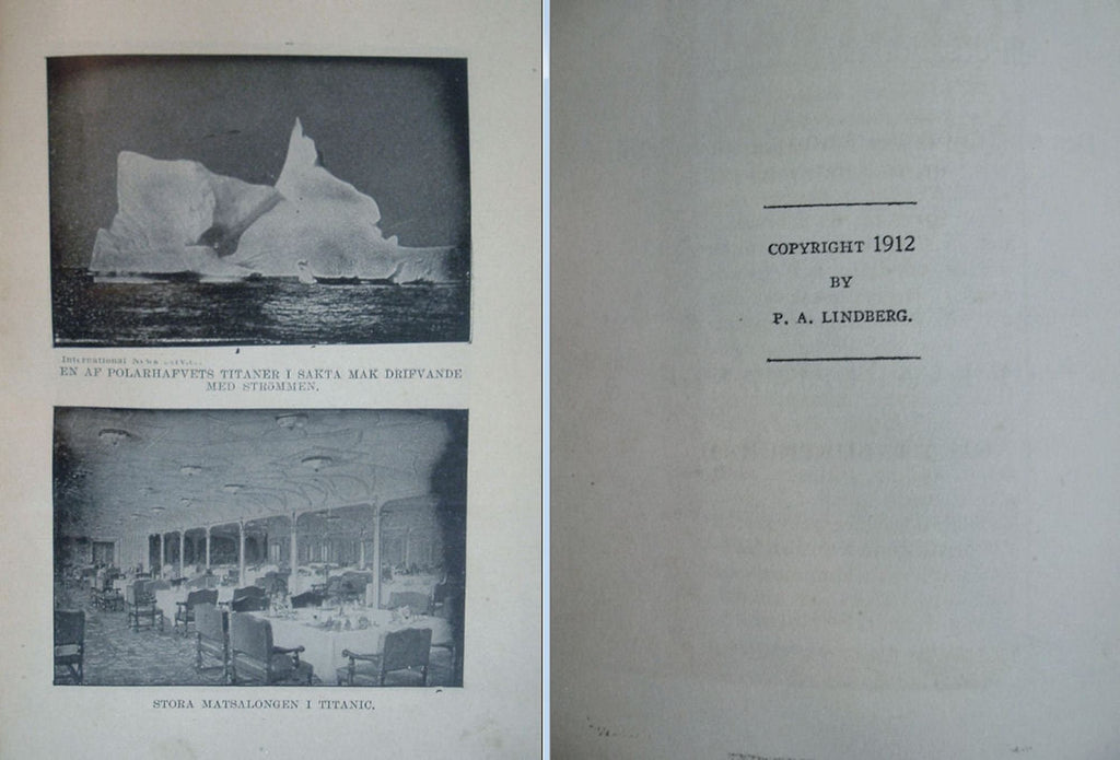 Berättelsen om vraket av Titanic - Minnesupplagan  på svenska 1912