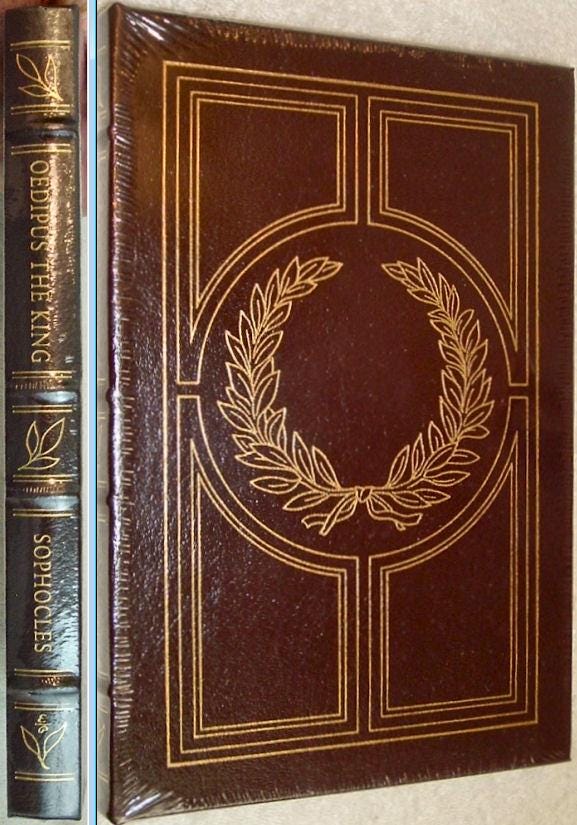 OEDIPUS The KINGS by Sophocles Easton Press Leather Collectors Edition Brand New