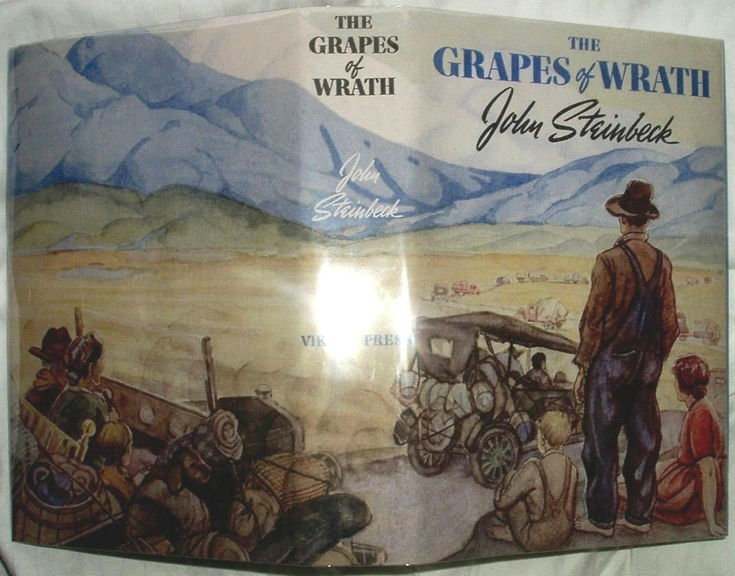 THE GRAPES of WRATH by John Steinbeck True First Edition Viking Press April 1939
