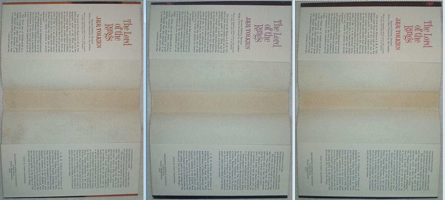 The Lord of the Rings by J.R.R. Tolkien 3 Volume Set with Slip Case 1965 Edition