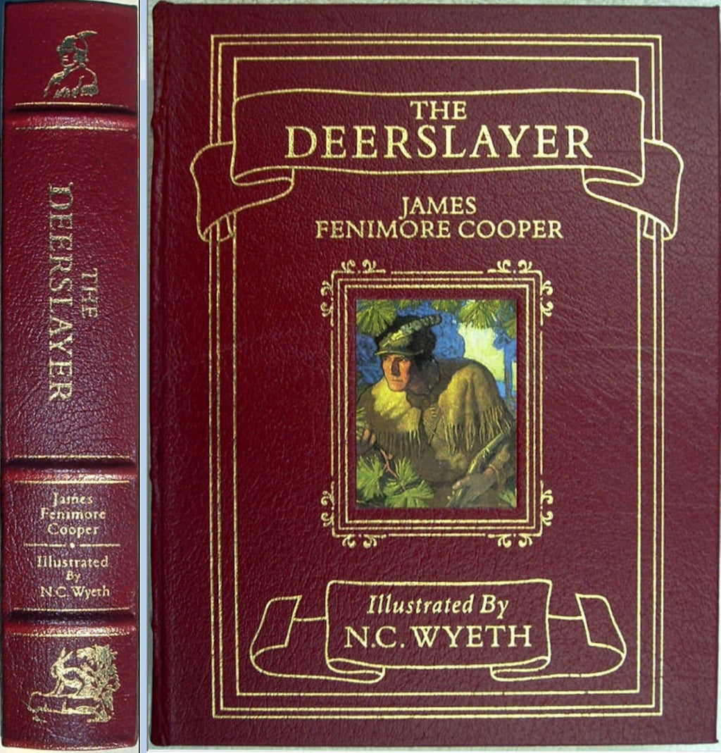 THE DEERSLAYER by James Fenimore Cooper Easton Press Leather NC Wyeth Illustrated New Sealed 1998