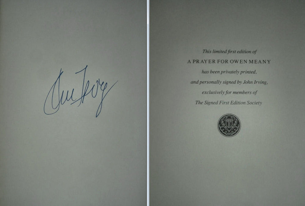 A Prayer For OWEN MEANY by John Irving  Franklin Library Signed First Edition 1989