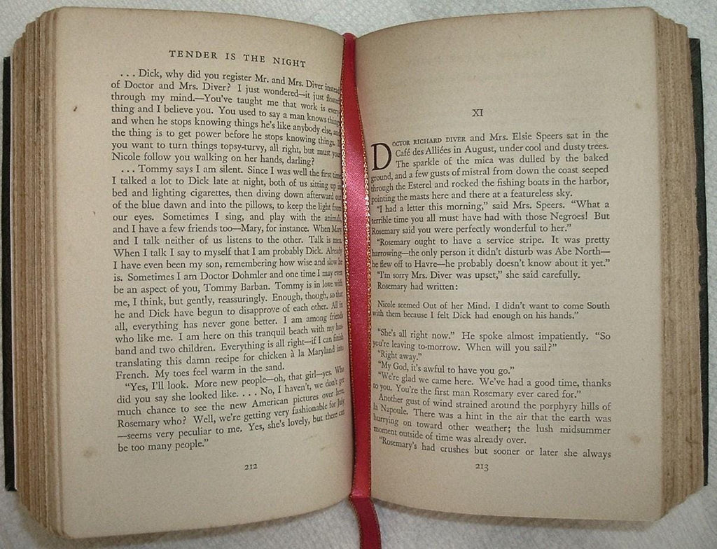 TENDER Is THE NIGHT by F Scott Fitzgerald Charles Scribners Sons First Edition 1934