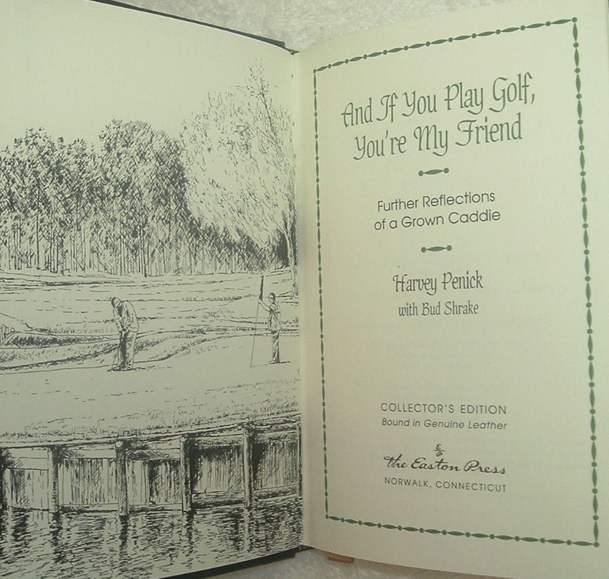 Harvey Penick's Golf Books: Easton Press Leather 4 Volume Set with Slipcase 1996