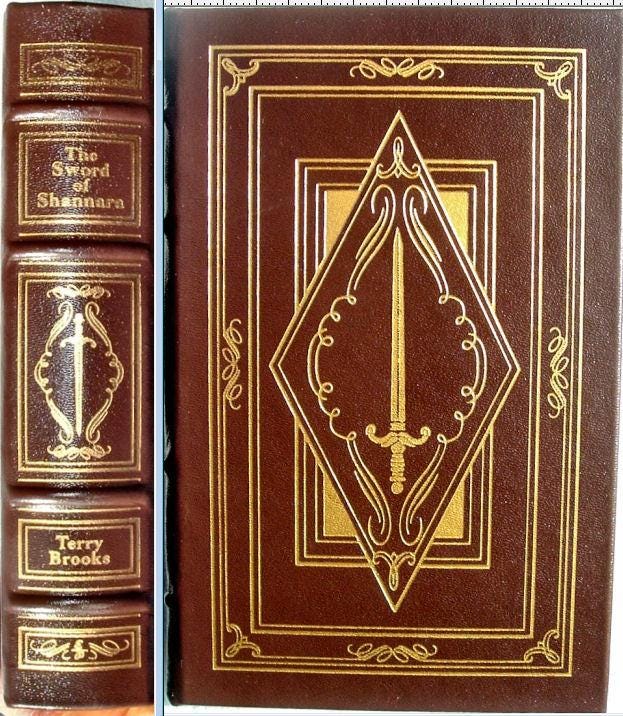 The Sword of Shannara by Terry Brooks Easton Press Leather Signed by Author 1997