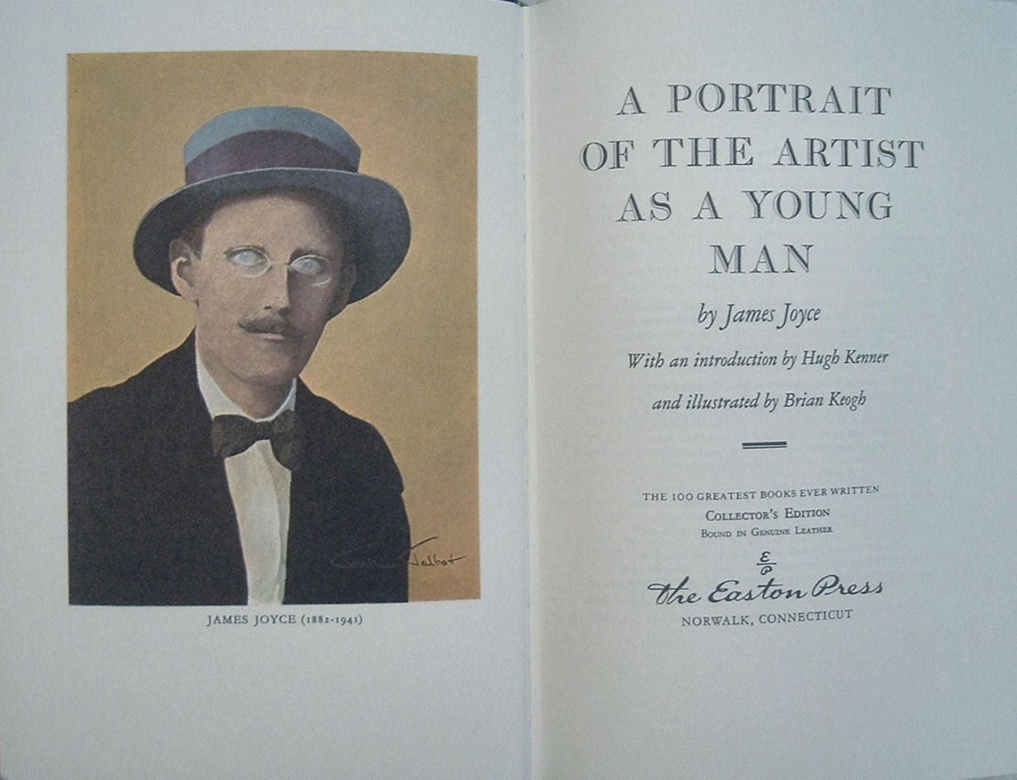 A Portrait Of The Artist As A Young Man by James Joyce Easton Press Leather As New 1977