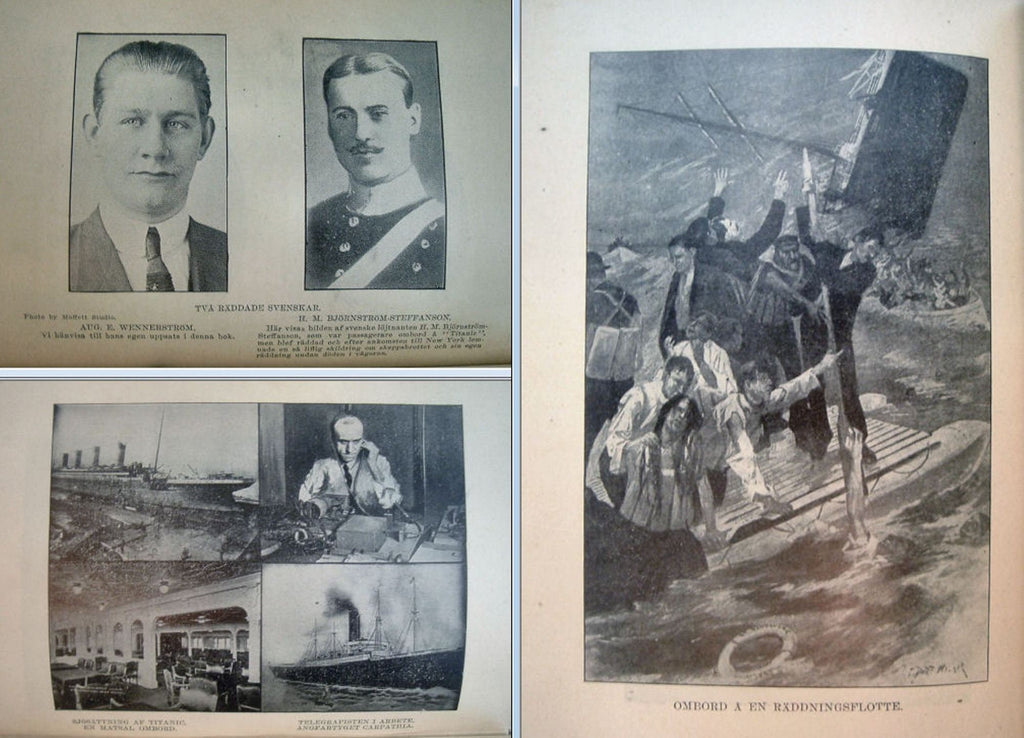 Berättelsen om vraket av Titanic - Minnesupplagan  på svenska 1912